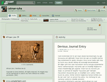 Tablet Screenshot of catman-suha.deviantart.com