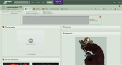 Desktop Screenshot of minimonster777.deviantart.com