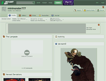 Tablet Screenshot of minimonster777.deviantart.com