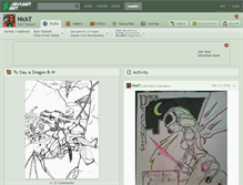 Tablet Screenshot of nickt.deviantart.com