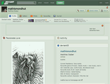 Tablet Screenshot of mathismondhut.deviantart.com