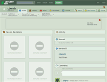 Tablet Screenshot of cbench.deviantart.com