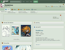 Tablet Screenshot of pandalicious.deviantart.com