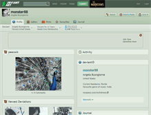 Tablet Screenshot of monster88.deviantart.com