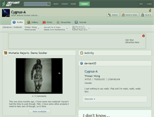 Tablet Screenshot of cygnus-a.deviantart.com