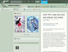 Tablet Screenshot of anime-central.deviantart.com