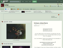 Tablet Screenshot of hchan.deviantart.com
