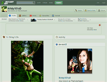 Tablet Screenshot of kristy101xd.deviantart.com