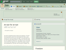 Tablet Screenshot of obale.deviantart.com