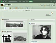 Tablet Screenshot of gothicghost.deviantart.com