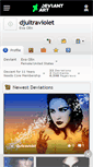 Mobile Screenshot of djultraviolet.deviantart.com