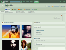 Tablet Screenshot of djultraviolet.deviantart.com