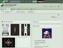 Tablet Screenshot of lord-of-the-ocean.deviantart.com