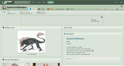 Desktop Screenshot of demonicwolfshadow.deviantart.com