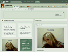 Tablet Screenshot of penombra.deviantart.com