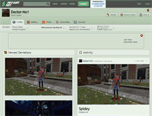Tablet Screenshot of doctor-no1.deviantart.com
