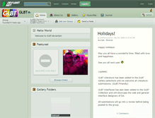 Tablet Screenshot of glbt.deviantart.com