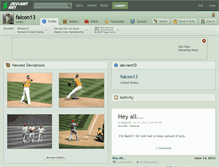Tablet Screenshot of falcon13.deviantart.com