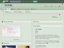 Tablet Screenshot of can-design.deviantart.com