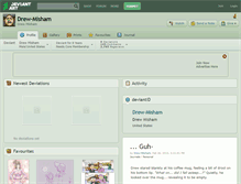 Tablet Screenshot of drew-misham.deviantart.com