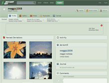 Tablet Screenshot of meggzz2008.deviantart.com