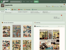 Tablet Screenshot of hopplewite.deviantart.com