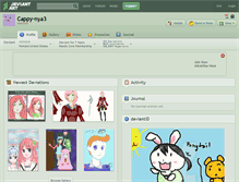 Tablet Screenshot of cappy-nya3.deviantart.com