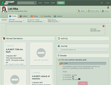 Tablet Screenshot of lati-rika.deviantart.com