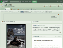Tablet Screenshot of jade161588.deviantart.com