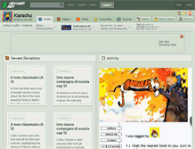 Tablet Screenshot of kiarachu.deviantart.com