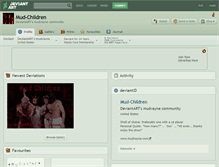 Tablet Screenshot of mud-children.deviantart.com