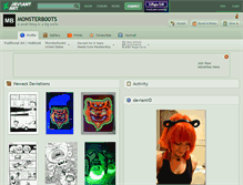 Tablet Screenshot of m0nsterb00ts.deviantart.com