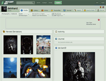 Tablet Screenshot of deinhard.deviantart.com