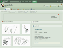 Tablet Screenshot of juxtaminute.deviantart.com