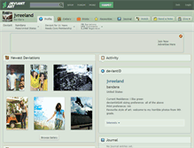 Tablet Screenshot of jvreeland.deviantart.com