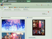 Tablet Screenshot of carmenackles.deviantart.com