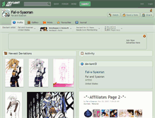 Tablet Screenshot of fai-x-syaoran.deviantart.com