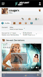 Mobile Screenshot of cougarx.deviantart.com
