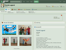 Tablet Screenshot of farrah-legend.deviantart.com