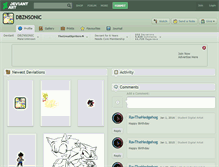Tablet Screenshot of dbznsonic.deviantart.com