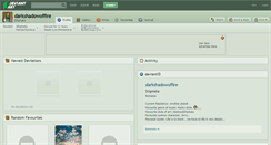 Desktop Screenshot of darkshadowoffire.deviantart.com