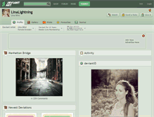Tablet Screenshot of linalightning.deviantart.com