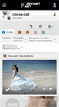 Mobile Screenshot of cocoa-cat.deviantart.com