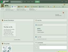 Tablet Screenshot of gchq.deviantart.com
