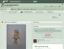 Tablet Screenshot of nicolewattersonlover.deviantart.com