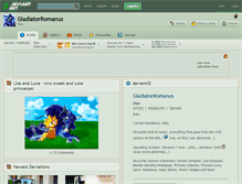 Tablet Screenshot of gladiatorromanus.deviantart.com
