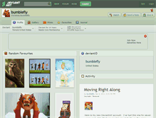 Tablet Screenshot of bumblefly.deviantart.com