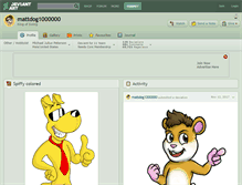 Tablet Screenshot of mattdog1000000.deviantart.com