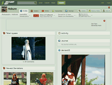 Tablet Screenshot of nobure.deviantart.com