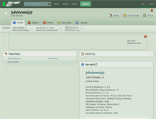 Tablet Screenshot of johnbreedyjr.deviantart.com